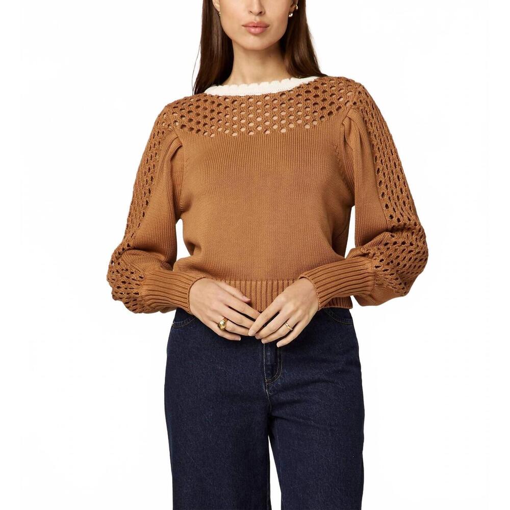 NEW CLEOBELLA adwen knit sweater in brown